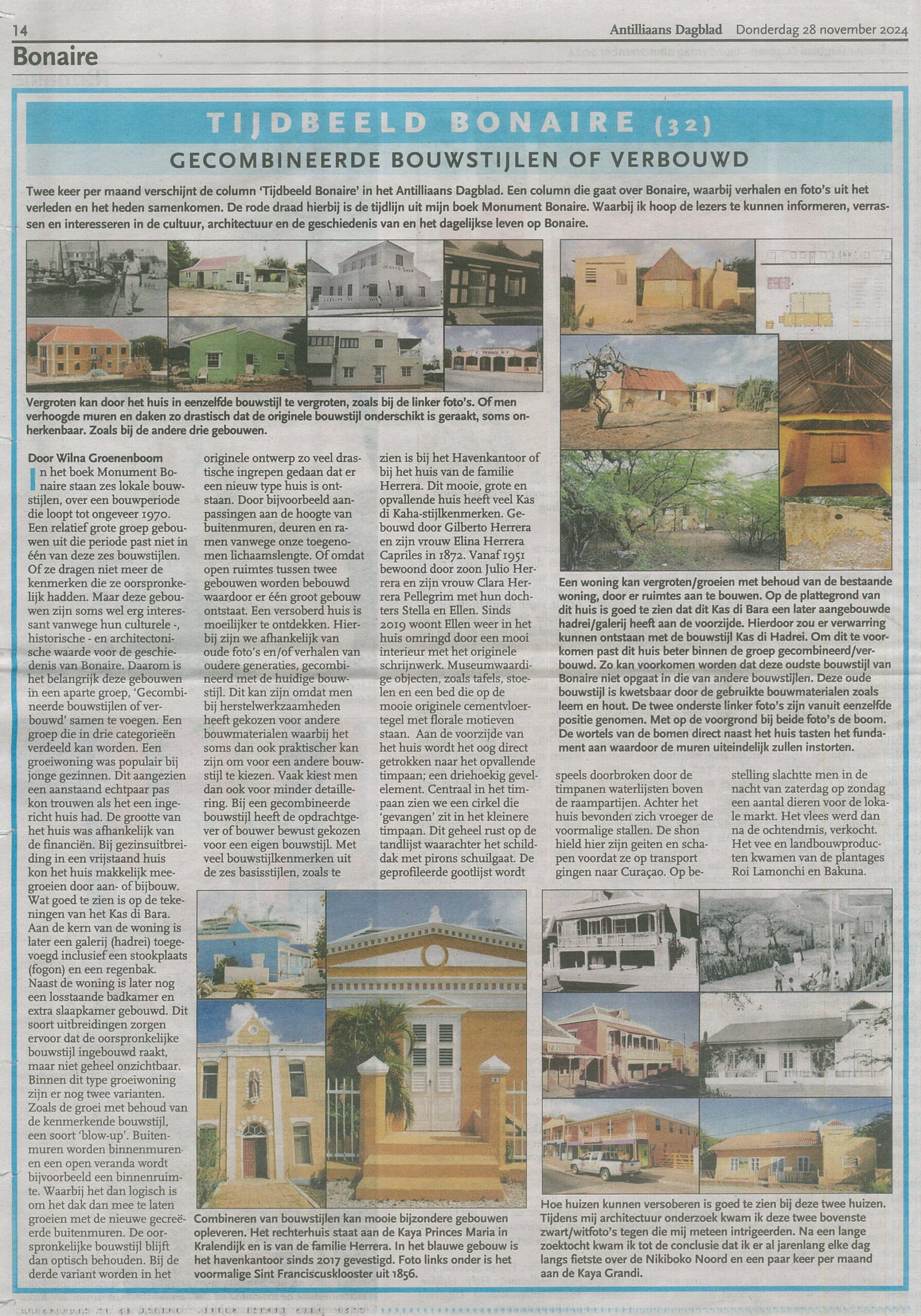 Artikel – Tijdbeeld Bonaire